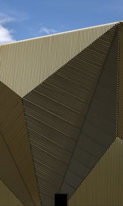 Preview wallpaper building, architecture, facade, triangles, relief