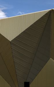 Preview wallpaper building, architecture, facade, triangles, relief