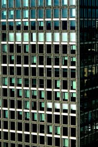 Preview wallpaper building, architecture, facade, windows, dark