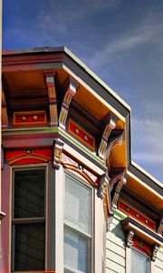 Preview wallpaper building, architecture, facade, style, colorful