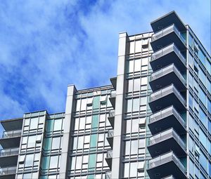 Preview wallpaper building, architecture, facade, windows, houses, sky