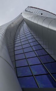 Preview wallpaper building, architecture, facade, curve, bottom view