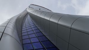 Preview wallpaper building, architecture, facade, curve, bottom view