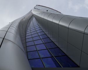 Preview wallpaper building, architecture, facade, curve, bottom view