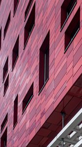 Preview wallpaper building, architecture, facade, red, white