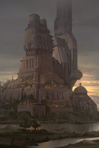 Preview wallpaper building, architecture, fantasy, art