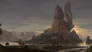 Preview wallpaper building, architecture, fantasy, art