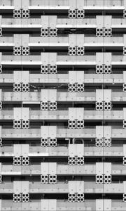 Preview wallpaper building, architecture, geometry, black and white