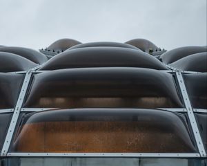 Preview wallpaper building, architecture, glass, shape, convex