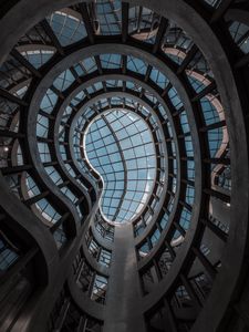 Preview wallpaper building, architecture, glass, ceiling