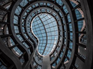 Preview wallpaper building, architecture, glass, ceiling