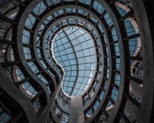 Preview wallpaper building, architecture, glass, ceiling