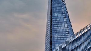 Preview wallpaper building, architecture, glass, bottom view