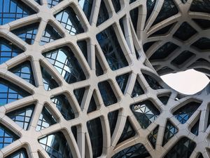 Preview wallpaper building, architecture, glass, facade, construction