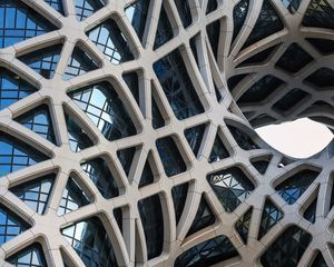Preview wallpaper building, architecture, glass, facade, construction