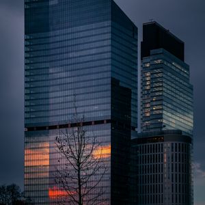 Preview wallpaper building, architecture, glass, twilight
