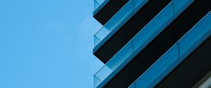 Preview wallpaper building, architecture, glass, sky, blue, minimalism