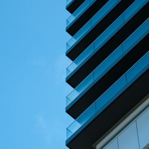Preview wallpaper building, architecture, glass, sky, blue, minimalism