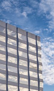 Preview wallpaper building, architecture, glass, clouds, reflection