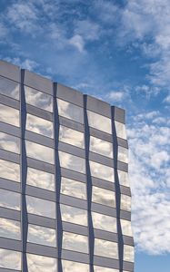 Preview wallpaper building, architecture, glass, clouds, reflection