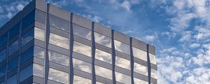 Preview wallpaper building, architecture, glass, clouds, reflection