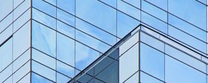 Preview wallpaper building, architecture, glass, reflection, blue