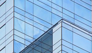 Preview wallpaper building, architecture, glass, reflection, blue