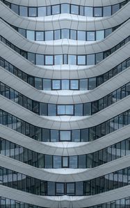 Preview wallpaper building, architecture, glass, windows, gray