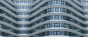 Preview wallpaper building, architecture, glass, windows, gray