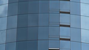 Preview wallpaper building, architecture, glass, gray