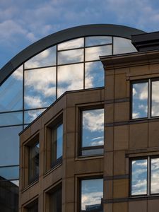 Preview wallpaper building, architecture, glass, windows, reflection