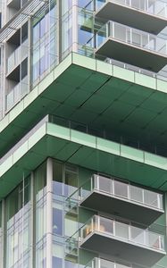 Preview wallpaper building, architecture, glass, green