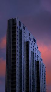 Preview wallpaper building, architecture, high-rise, purple