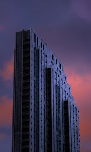Preview wallpaper building, architecture, high-rise, purple