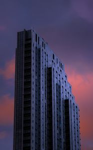 Preview wallpaper building, architecture, high-rise, purple