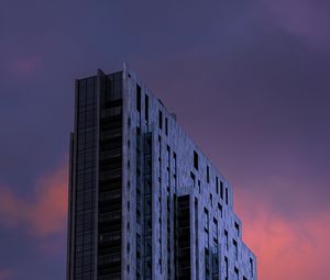 Preview wallpaper building, architecture, high-rise, purple