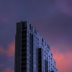 Preview wallpaper building, architecture, high-rise, purple