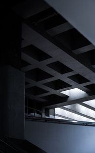 Preview wallpaper building, architecture, interior, minimalism, symmetry