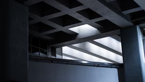 Preview wallpaper building, architecture, interior, minimalism, symmetry