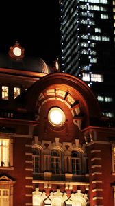 Preview wallpaper building, architecture, light, night, facade