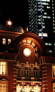 Preview wallpaper building, architecture, light, night, facade