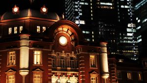 Preview wallpaper building, architecture, light, night, facade