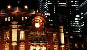 Preview wallpaper building, architecture, light, night, facade