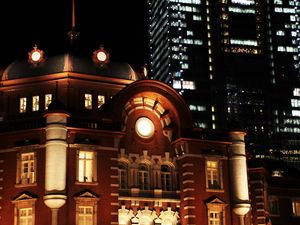 Preview wallpaper building, architecture, light, night, facade