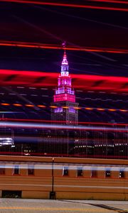 Preview wallpaper building, architecture, long exposure, evening