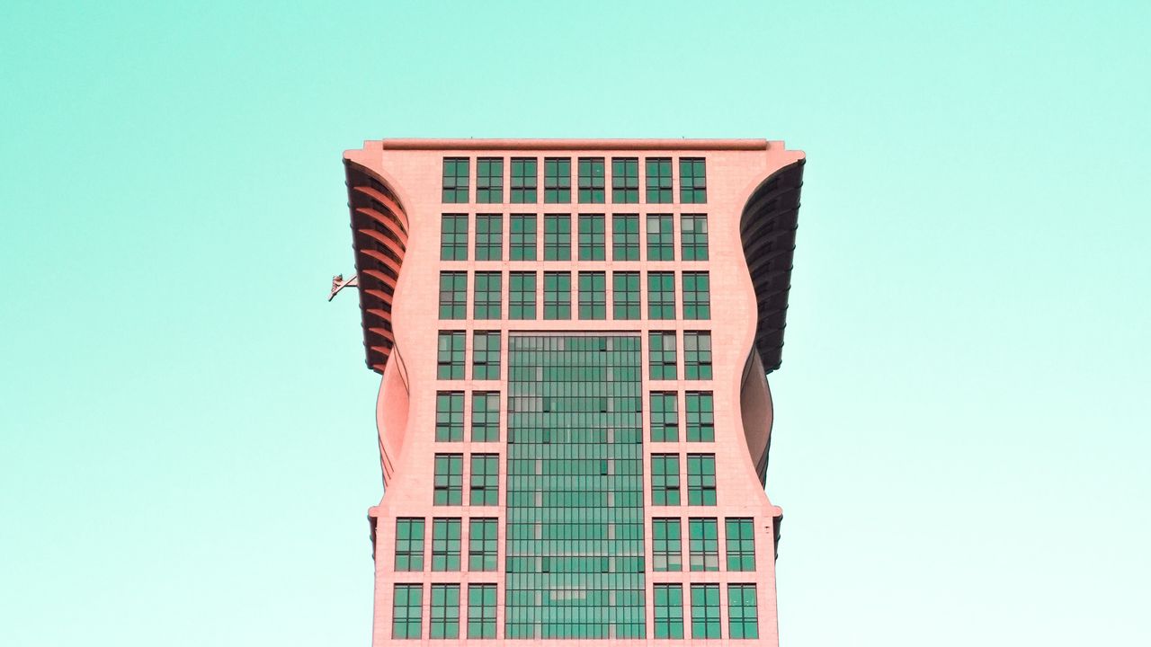 Wallpaper building, architecture, minimalism, high-rise