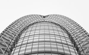 Preview wallpaper building, architecture, minimalism, bw