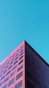 Preview wallpaper building, architecture, minimalism, pink