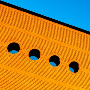 Preview wallpaper building, architecture, minimalism, orange