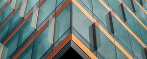 Preview wallpaper building, architecture, minimalism, facade, glass